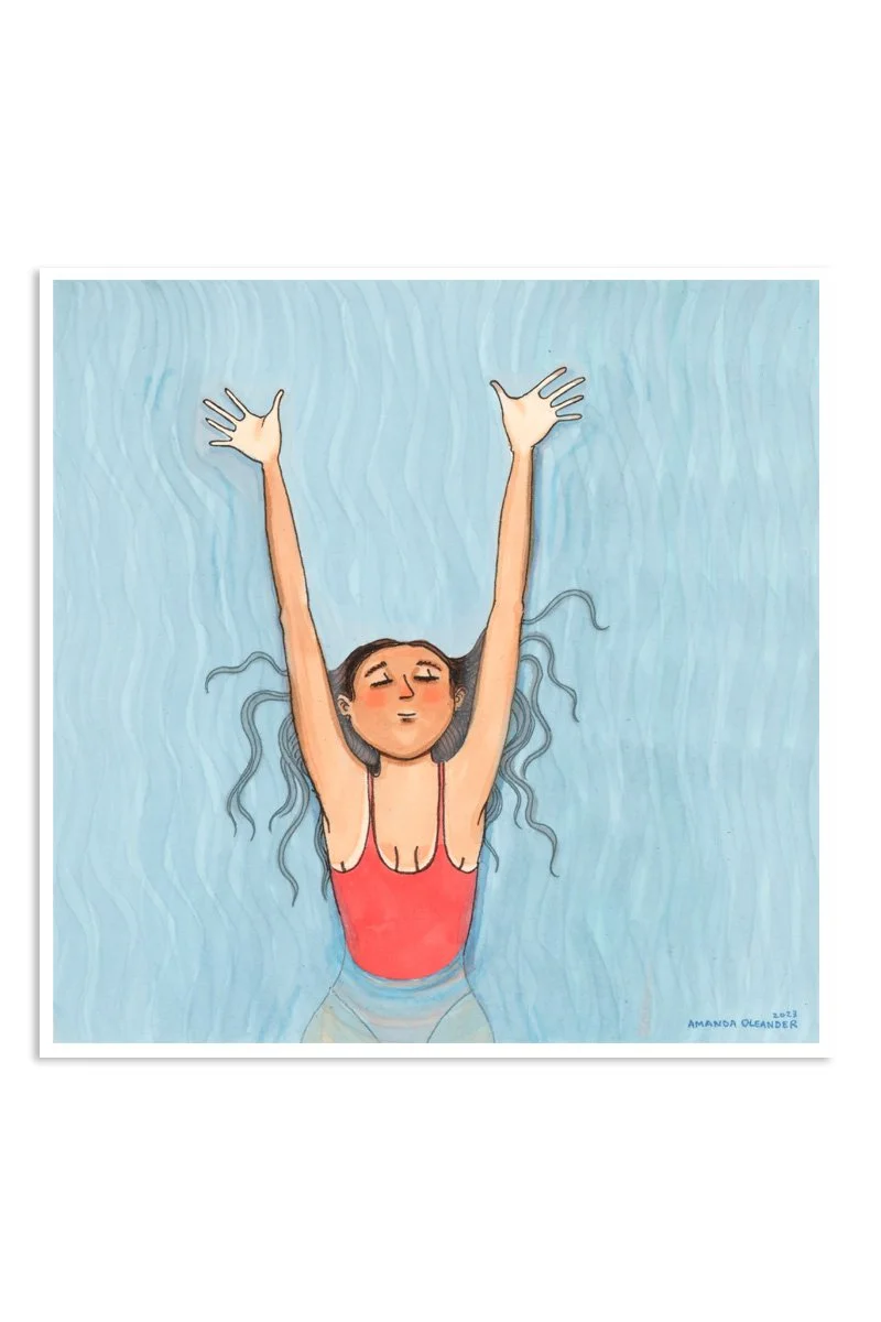 Let Go art print by Amanda Oleander. — AMANDA OLEANDER